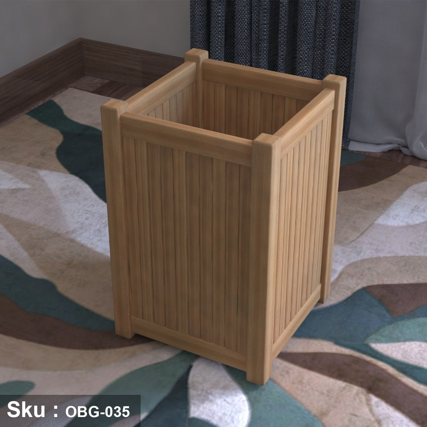 1_e9485001-b212-4887-89fd-e4e12d3a9b36.jpg Red Beech Wood Box - OBG-035 - Image 1