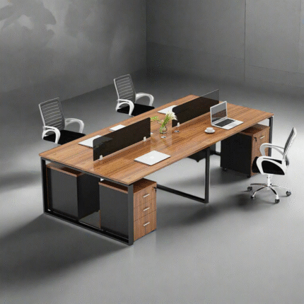 Quad workstation made of Spanish MDF wood - CEM-019