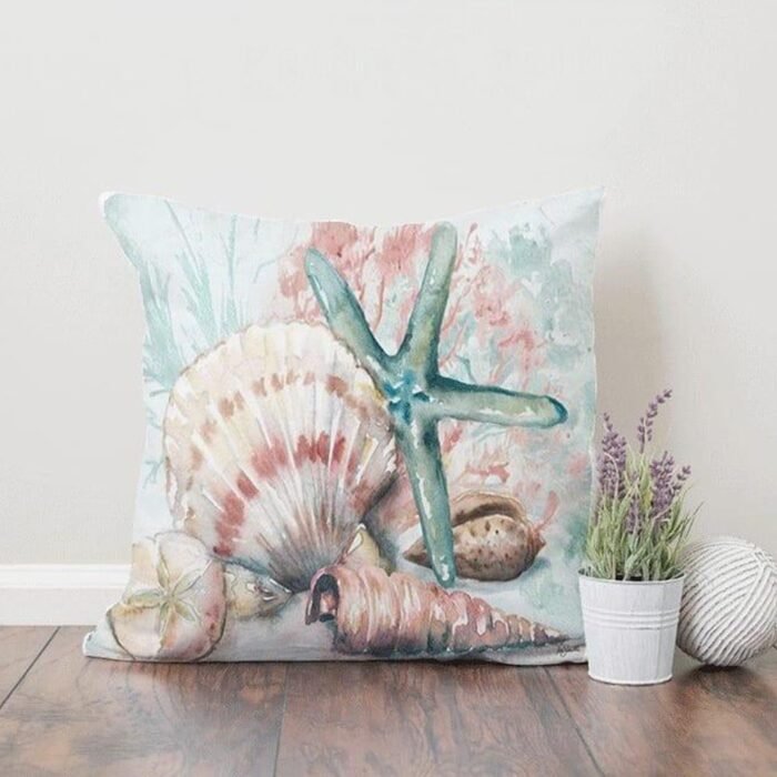 Plush children's pillow in linen - PRV-026 - Image 1