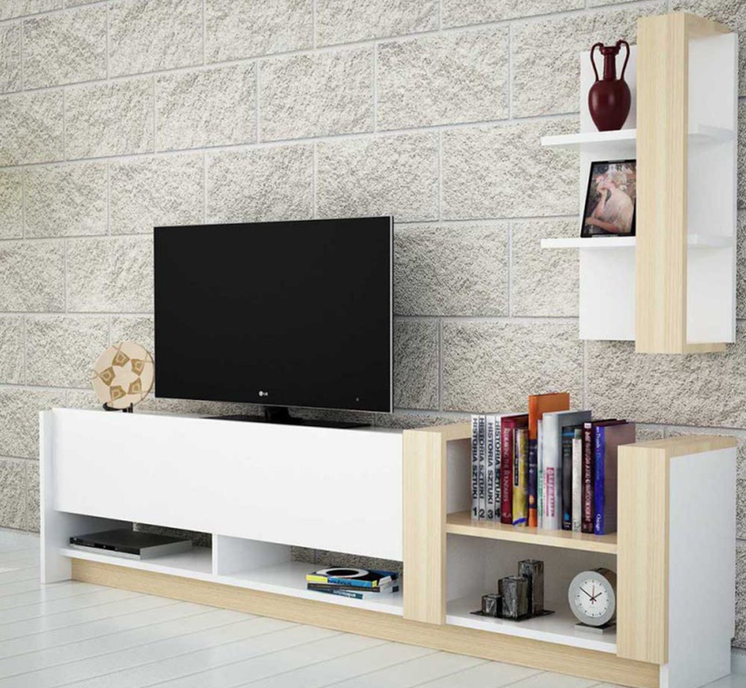1_f07fee38-d97f-4c10-b768-92a75665d788.jpg High quality MDF wood TV unit - OUBE-068 - Image 1