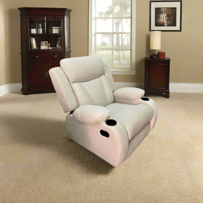 Lazy Boy red beech wood and imported suede leather - GAL-015 - Image 1