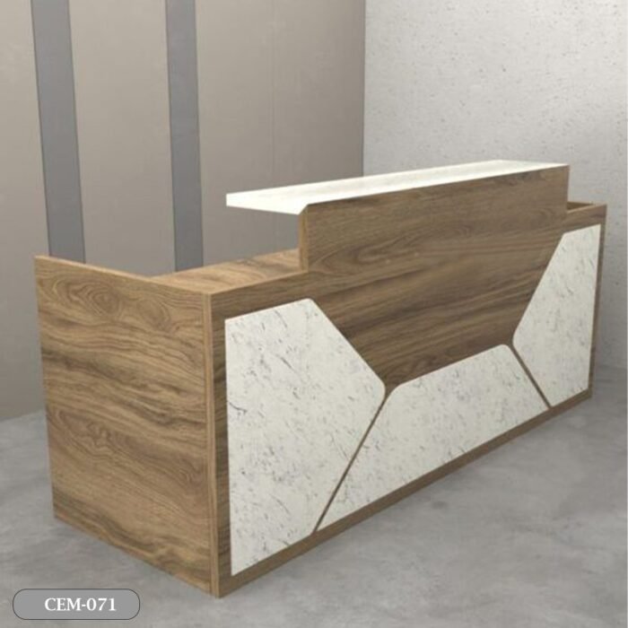 Reception desk - Reception Counter - Spanish MDF wood - CEM-071 - Image 1