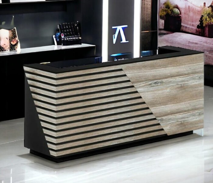 Reception desk - Reception Counter - Spanish MDF wood - CEM-091 - Image 1