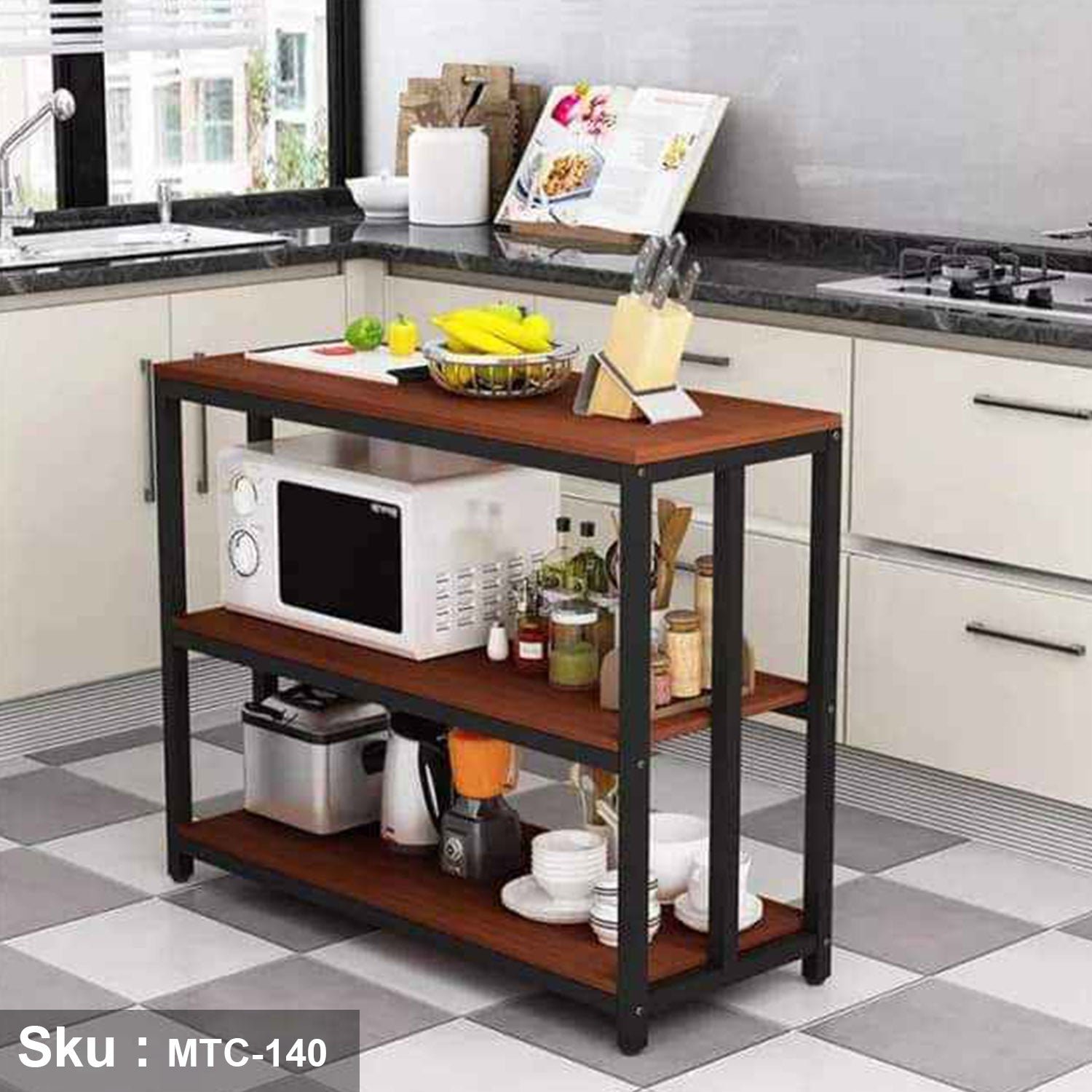 1_fc249815-2ce5-4ec4-9301-87c739bb9129.jpg Electrostatic paint metal kitchen storage unit -MTC-140 - Image 1