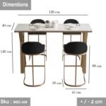 Turkish marble bar set - MSC-446 - 45cmX88cm - Image 3