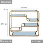 Union console of electrostatic mouth iron and glass - Image 3