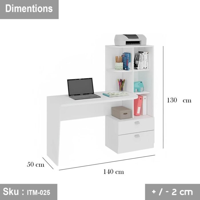 Spanish MDF wood desk - ITM-025 - 140cmX130cm - Image 2