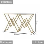 Tavola console metal steel thermostatic paint - Image 3