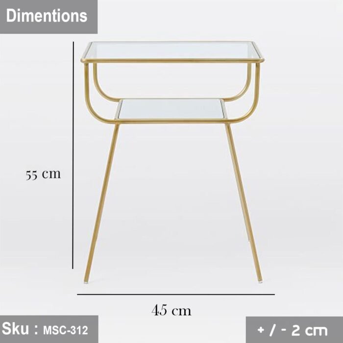 Elizabeth side table, iron, electrostatic paint - Image 2
