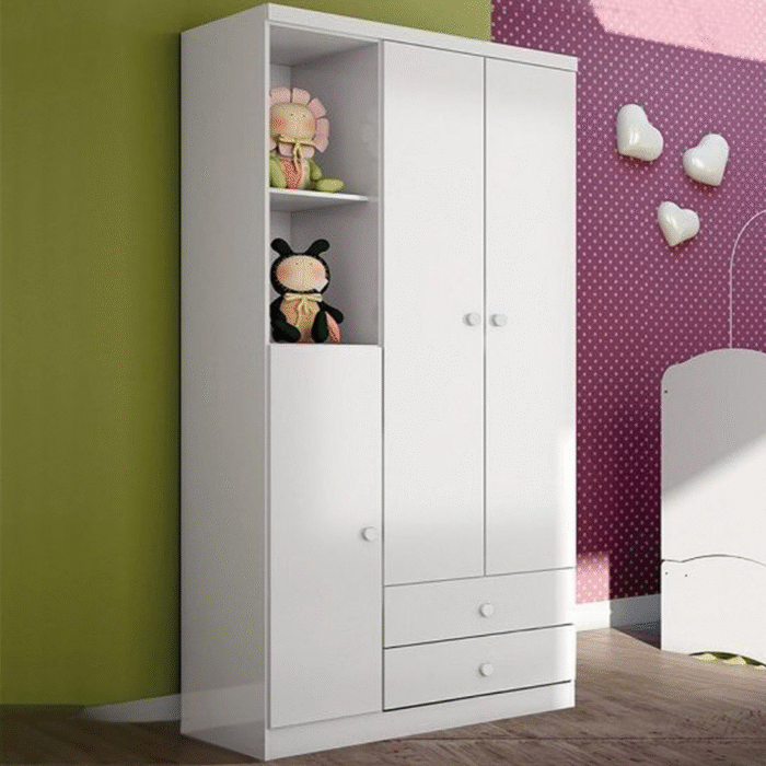 Fransi MDF wood wardrobe - Image 1