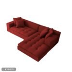 Beech wood corner with linen or velvet fabric - KYN-070 - Image 2