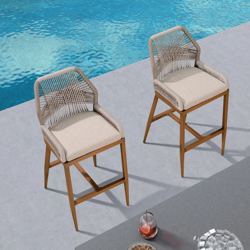 2_1.jpg Siran 2 Wooden Beech Bar Stools OS-001 - Image 1