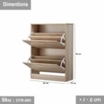High-quality MDF wooden shoe rack - OTR-005 - Image 3