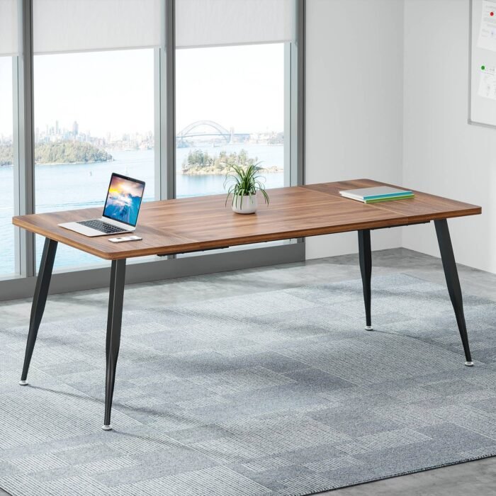 6FT Conference Table, Rectangular Meeting Room Seminar Table - Image 1