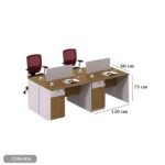 Spanish MDF wood workstation - CEM-004 - Image 3