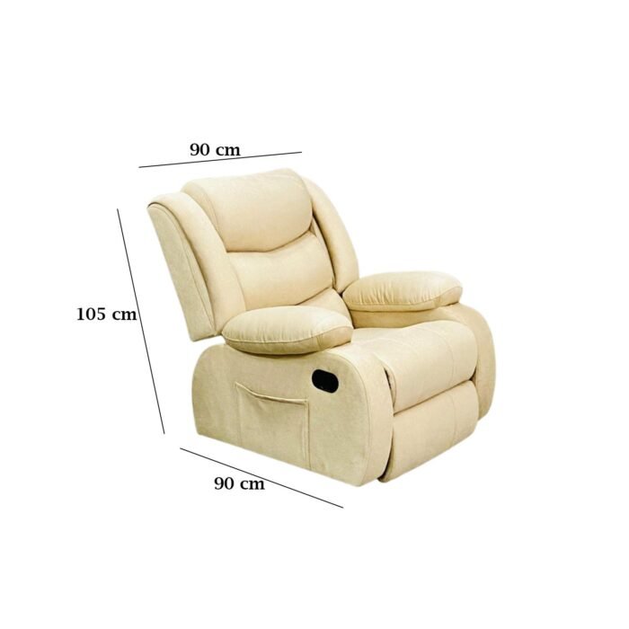Lazy Boy red beech wood and imported suede leather - GAL-007 - Image 3