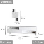 Paramus TV Table with 2-Piece Top Unit - Image 3