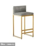 Metal bar stool with hot paint - OMM-012 - Image 2