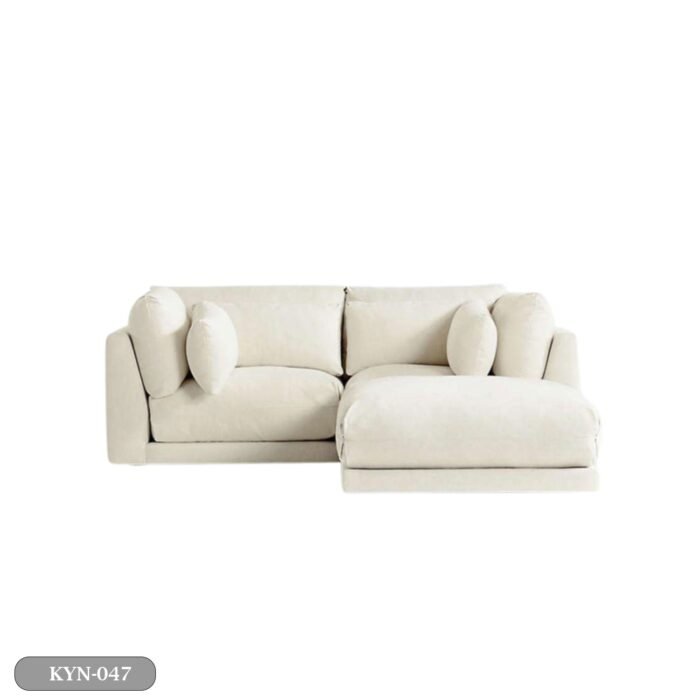 Beech wood corner with linen or velvet fabric - KYN-047 - Image 2