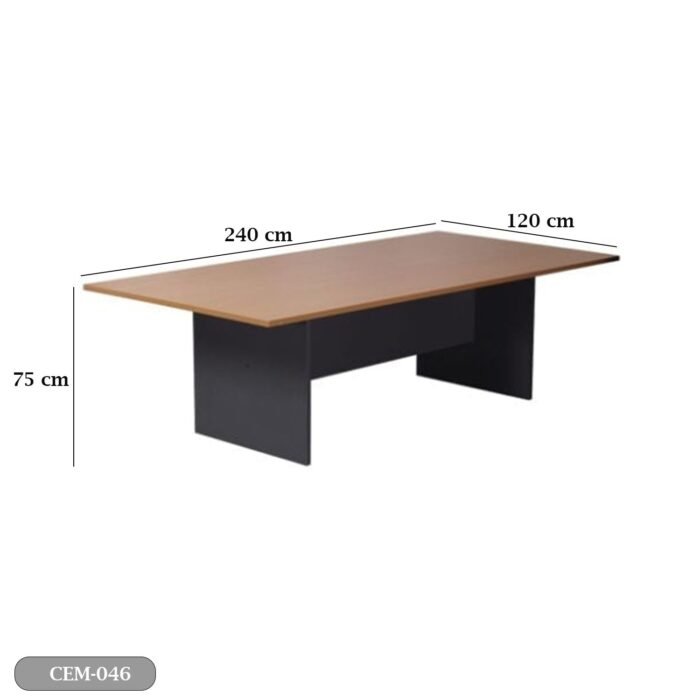 Meeting tab- 240x120 - Spanish MDF wood with metal chassis - CEM-046 - Image 3