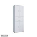 Wooden countertop kitchen storage unit with MDF layer - KYN-156 - Image 3