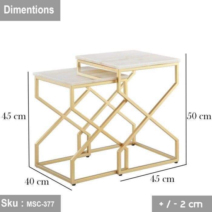 Ashley side table, iron, electrostatic paint - Image 2