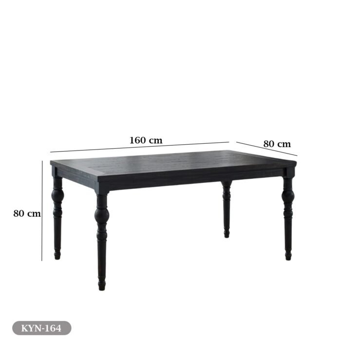Dining table - 6 pieces of beech wood and high-quality MDF - KYN-164 - Image 2