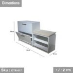 High-quality MDF wooden shoe rack - OTR-017 - Image 3