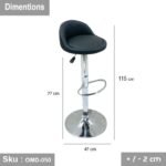 Hydraulic bar stool - OMD-050 - Image 3