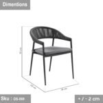Nivala Rope Chair - Black - Image 2