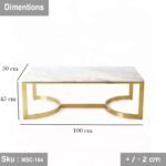 Elisa coffee table 100*45 marble - Image 2