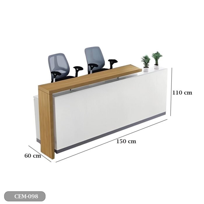 Reception desk - Reception Counter - Spanish MDF wood - CEM-098 - Image 3