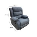 Lazy Boy red beech wood and imported suede leather - GAL-009 - Image 3