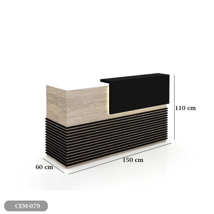 Reception desk - Reception Counter - Spanish MDF wood - CEM-079 - Image 3