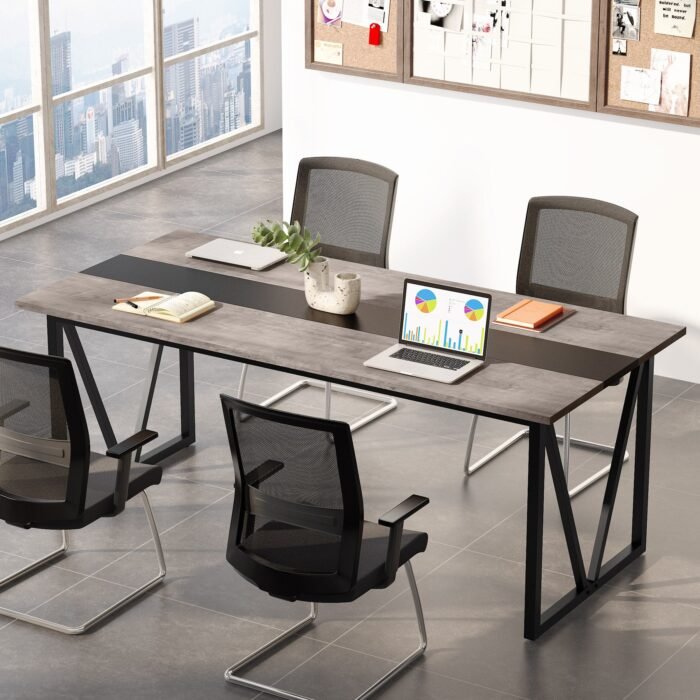 Conference Table, 6FT Meeting Room Table Executive Desk - Image 10