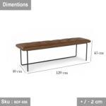 High Quality MDF Wooden Banket - BDF-006 - 120cmX45cm - Image 3