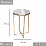 Amita side table, iron with electrostatic paint - Image 2