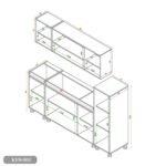 Two-piece kitchen with wood countertops and MDF wood - KYN-002 - Image 2