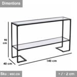 Iron console with electrostatic paint - Image 2