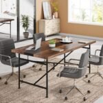 Conference Table, 6FT Rectangular Seminar Meeting Table - Image 4