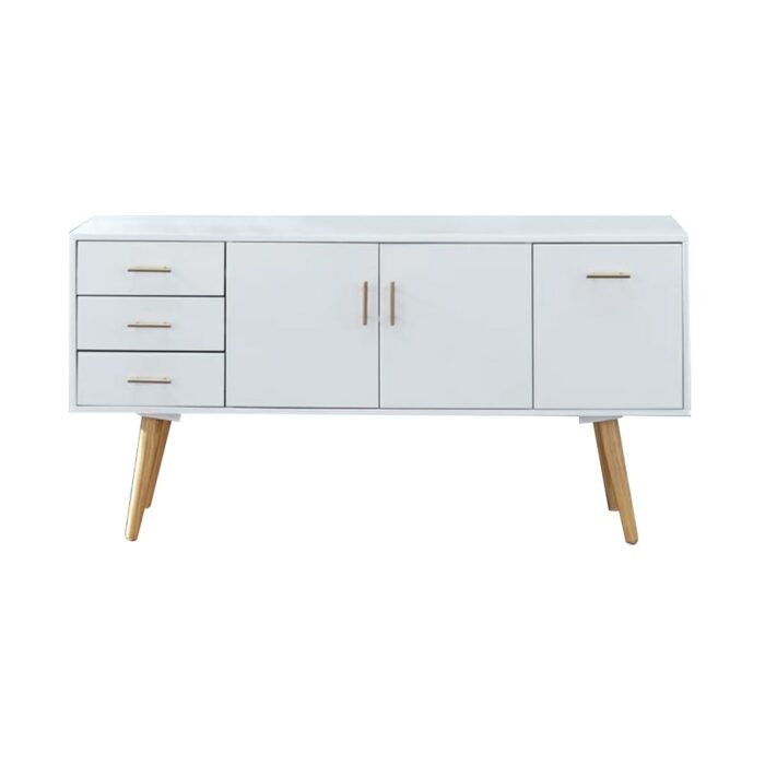 Spanish MDF and white PVC buffet - 75 x 150 x 40 cm - OSM-586 - Image 3