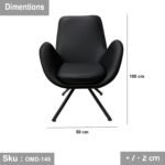 Leather office chair - OMD-145 - Image 3