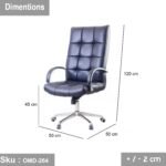 High quality director chair - leather - OMD-264 - Image 3