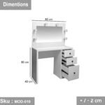 MDF wood luminous dresser - MOD-010 - Image 3