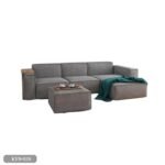 Beech wood corner with linen or velvet fabric - KYN-026 - Image 2