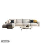 Beech wood corner with linen or velvet fabric - KYN-038 - Image 2