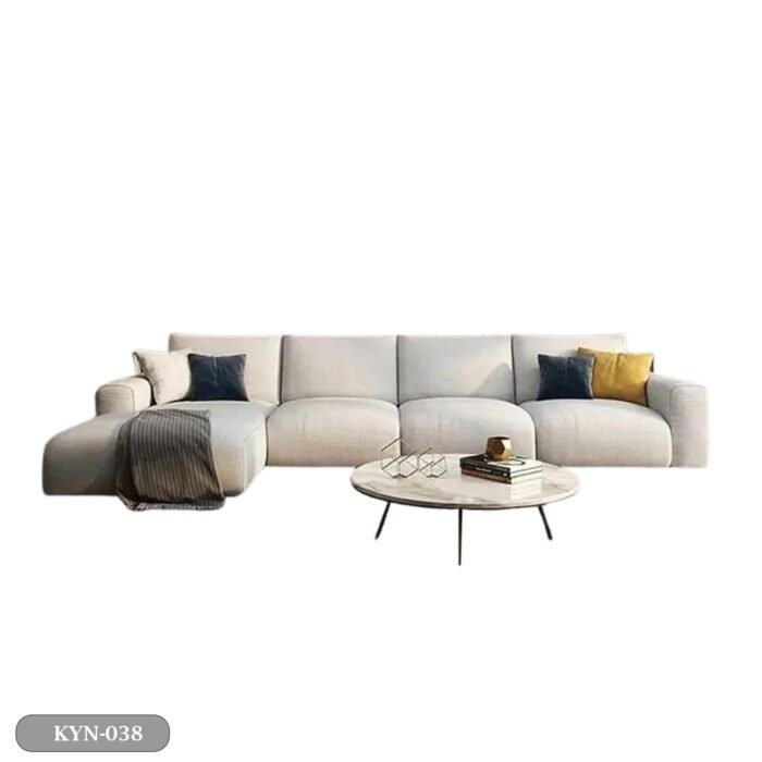 Beech wood corner with linen or velvet fabric - KYN-038 - Image 2