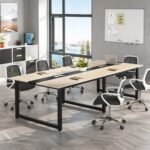 Conference Table, 8FT Rectangle Meeting Table Seminar Table - Image 9
