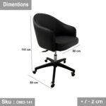 Leather office chair - OMD-141 - Image 3