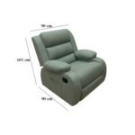 Lazy Boy red beech wood and imported suede leather - GAL-014 - Image 3